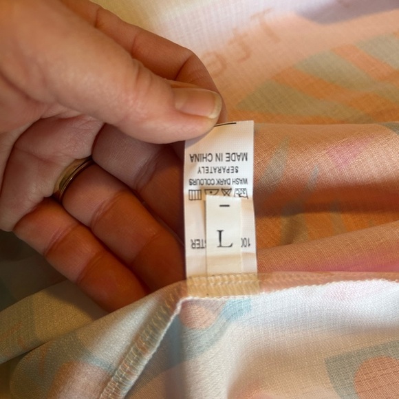 Sunday Up Beach Colorful Maxi Dress Sz L - Picture 5 of 8